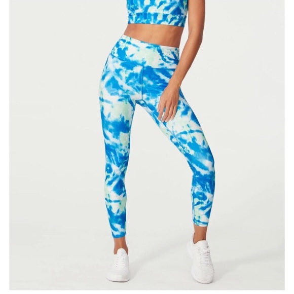 Wildfox Pants - Wildfox Sweat Leggings Blue Green Tie Dye Sz M NWT